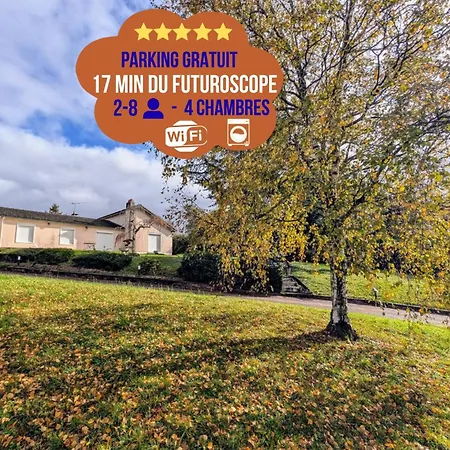 Villa La Mousse - Maison 4 Ch Proche Futuroscope Et Aquascope *